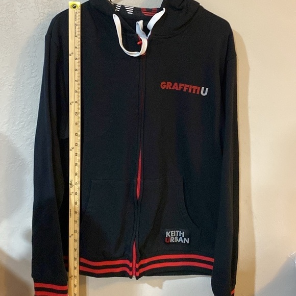 Keith Urban GraffitiU 2018 tour zip up hoodie men’s size large - Picture 5 of 8